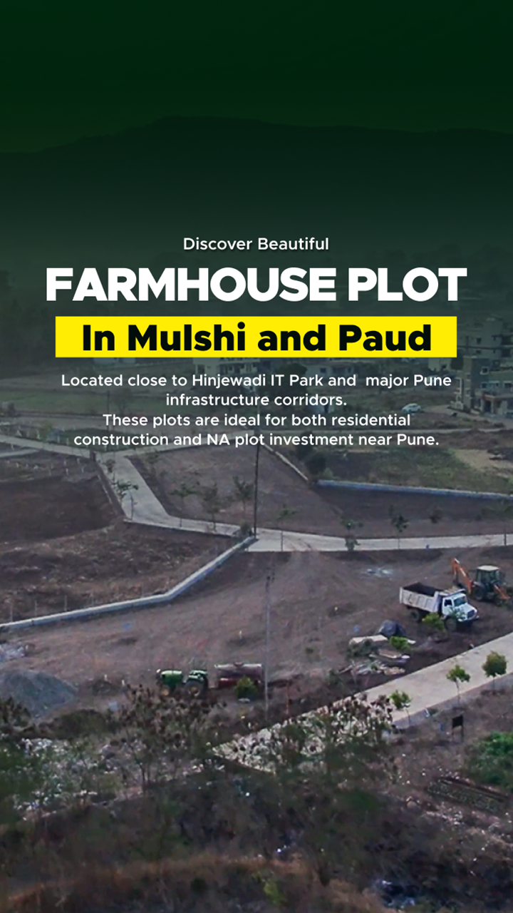 Sai Sparsh farmhouse and agricultural plots in Mulshi Pune for investment and land ownership
